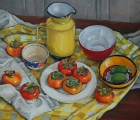 yellow-still-life-with-persimmons